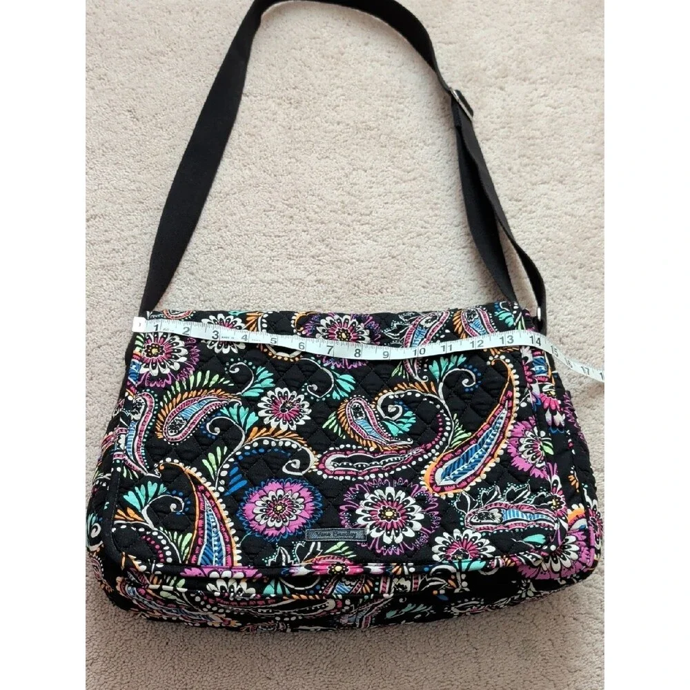 Vera Bradley Laptop Messenger Bag In Bandana Swirl